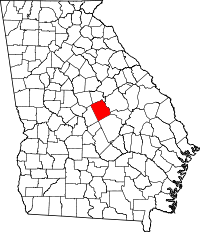 State map highlighting Wilkinson County