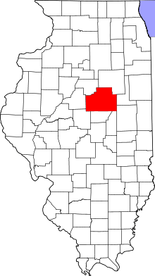 State map highlighting McLean County