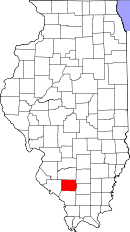 State map highlighting Perry County
