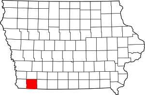 State map highlighting Page County