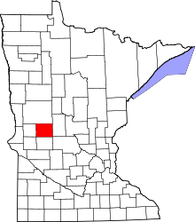 Map of Minnesota highlighting Douglas County