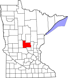 State map highlighting Morrison County
