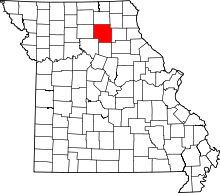 A state map highlighting Macon County in the northern part of the state.