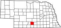 State map highlighting Phelps County