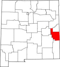 State map highlighting Roosevelt County