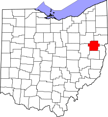 State map highlighting Carroll County