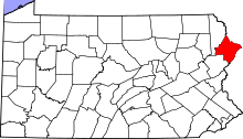 State map highlighting Pike County