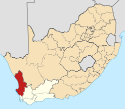 The West Coast District Municipality is located along the western (Atlantic) coast of the Western Cape province, encompassing the area of the province north of Cape Town.