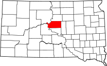 State map highlighting Sully County