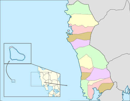 Map of Zambales with Scarborough shoal