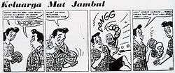 Mat Jambul cartoon strip