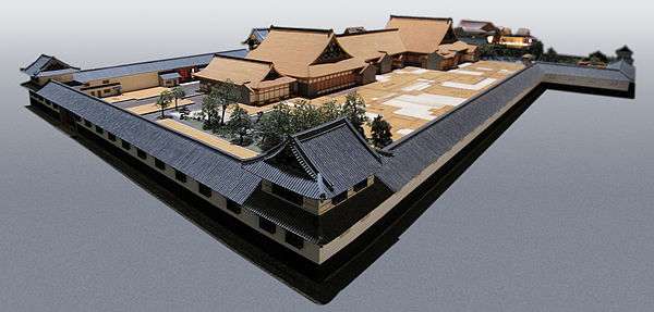 1:30 scale architectural model of the residence of the daimyo Matsudaira Tadamasa, in the Edo-Tokyo Museum