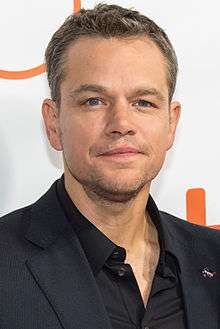 A photo of Matt Damon at the 2015 Toronto International Film Festival.