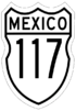 Federal Highway 117 shield