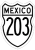 Federal Highway 203 shield