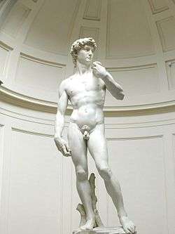 Sculpture of a male nude