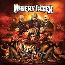 The front cover for Misery Index's album Heirs to Thievery