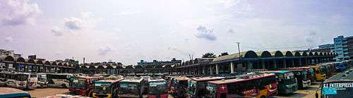 Panorama of Mohakhali Bus Terminal