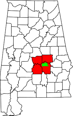 Map of Montgomery Metropolitan Area