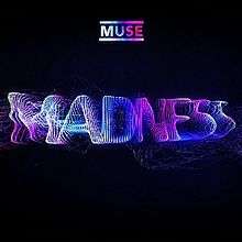 The word "madness" displayed in blue text on a dark background with the Muse logo to the top of the image.