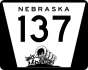 Nebraska Highway 137 marker