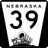 Nebraska Highway 39 marker