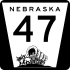 Nebraska Highway 47 marker