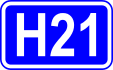 Highway H21 shield}}