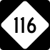 NC Highway 116 marker