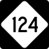 NC Highway 124 marker