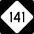 NC Highway 141 marker