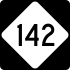NC Highway 142 marker