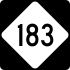 NC Highway 183 marker