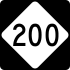 NC Highway 200 marker