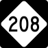 NC Highway 208 marker