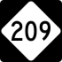NC Highway 209 marker