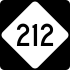 NC Highway 212 marker