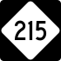 NC Highway 215 marker