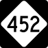 NC Highway 452 marker