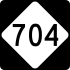 NC Highway 704 marker