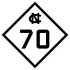 NC Highway 70 marker