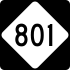 NC Highway 801 marker