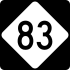 NC Highway 83 marker