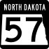 North Dakota Highway 57 marker