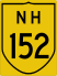 National Highway 152 marker