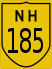 National Highway 185 marker