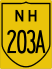 National Highway 203A marker