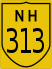 National Highway 313 marker