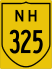 National Highway 325 marker