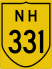 National Highway 331 marker